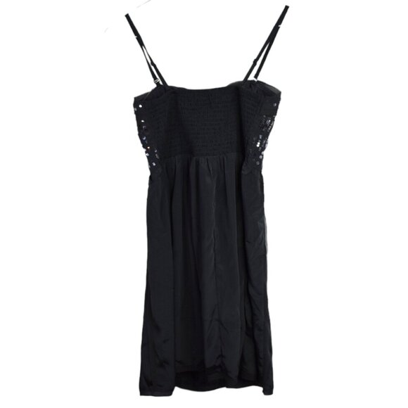 American Eagle Dress 8 Womens Sequin Strappy Gray Mini Stretch Polyester Party - Picture 8 of 9